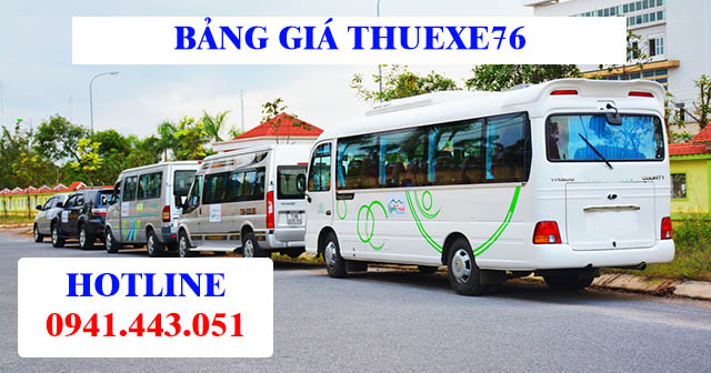 Bảng giá thuê xe Quảng Ngãi