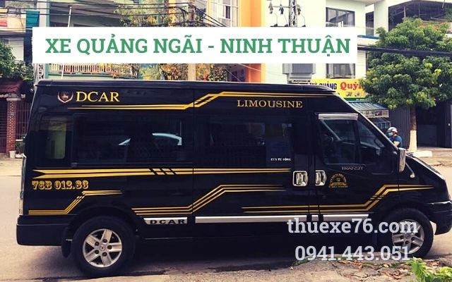 Thuê xe Quảng Ngãi đi Ninh Thuận