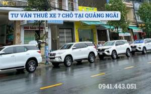 TƯ VẤN THUÊ XE 7 CHỖ TẠI QUẢNG NGÃI