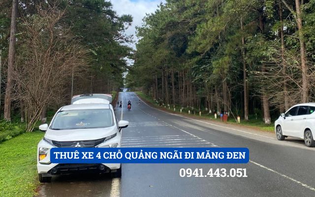 THUÊ XE 4 CHỖ QUẢNG NGÃI ĐI MĂNG ĐEN
