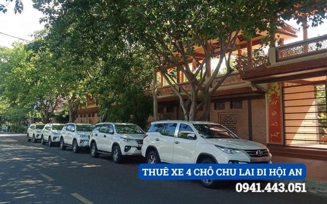 THUÊ XE 4 CHỖ CHU LAI ĐI HỘI AN